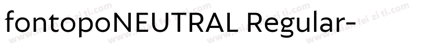 fontopoNEUTRAL Regular字体转换